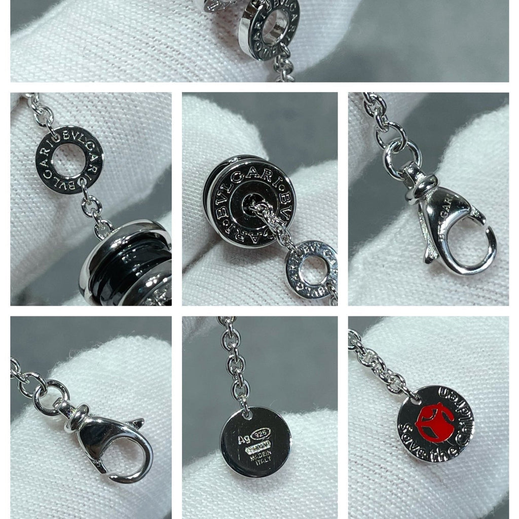 BVLGARI "Little Red Figure" Black Ceramic Bracelet detail 4