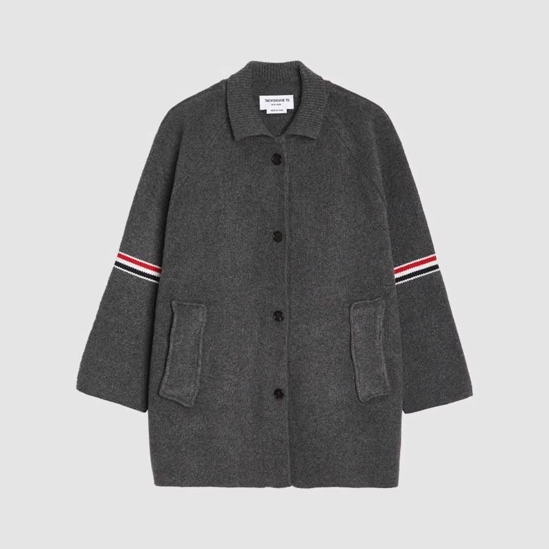 wool knit coat - Image 3