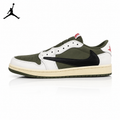 Air Jordan 1 Low x Travis Scott Medium Olive 9.0 Unisex Sneakers DM7866-200 main product view