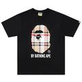 BAPE Plaid Ape Head Men's Graphic T-Shirt - Black