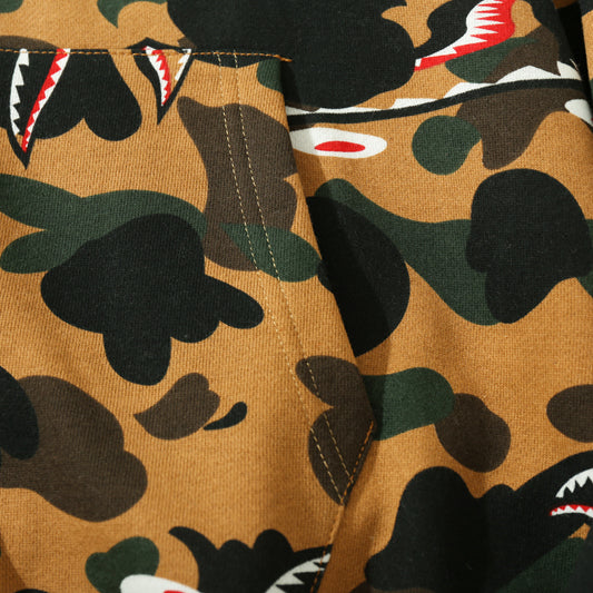 BAPE Colorblock Camo Shark Zip Hoodie product view 7