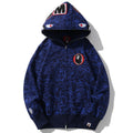 BAPE Shark Full-Zip Hoodie - Blue, Green & Red product view 13