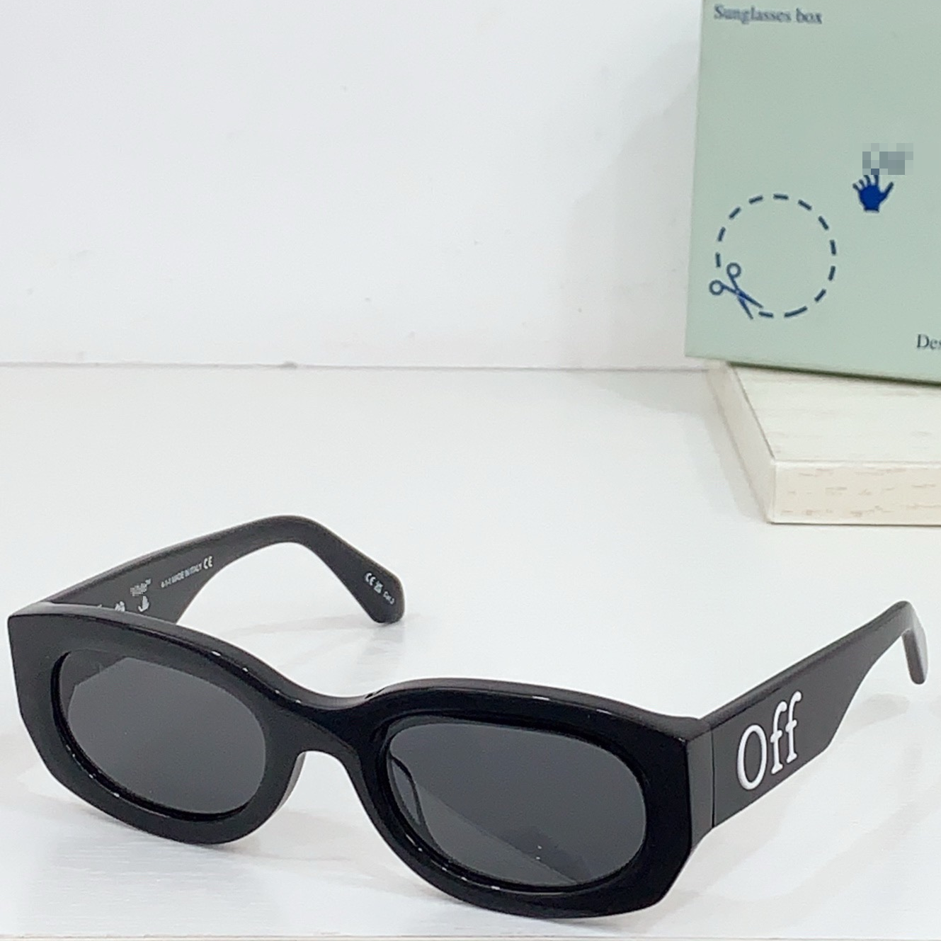 OFF-Whlte Arrow logo sunglasses#14E 4-Bar