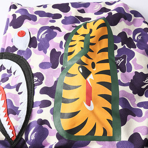 BAPE Purple Camo Shark Hoodie product view 11