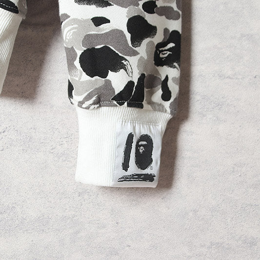 BAPE ABC Camo Shark Hoodie - Green & Grey product view 9