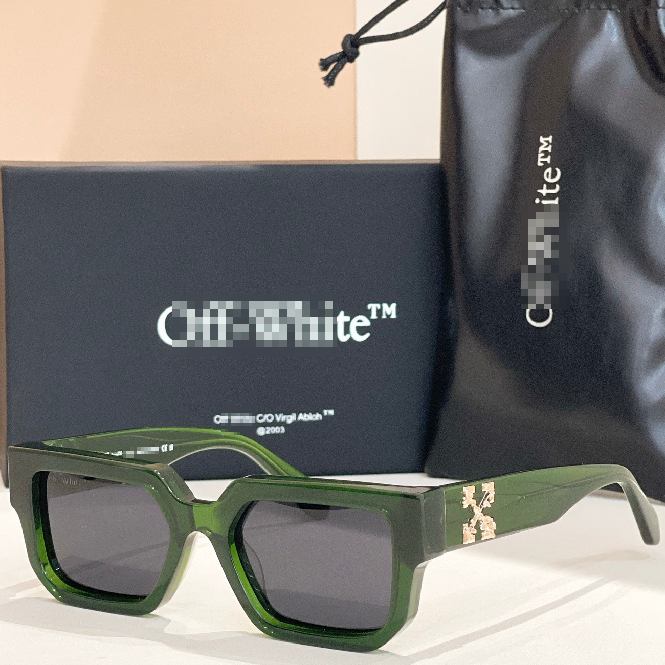 OFF-Whlte Arrow logo sunglasses#146 4-Bar