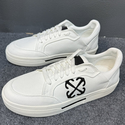 OFF-Whlte Arrow logo leather Sports shoes#22 4-Bar