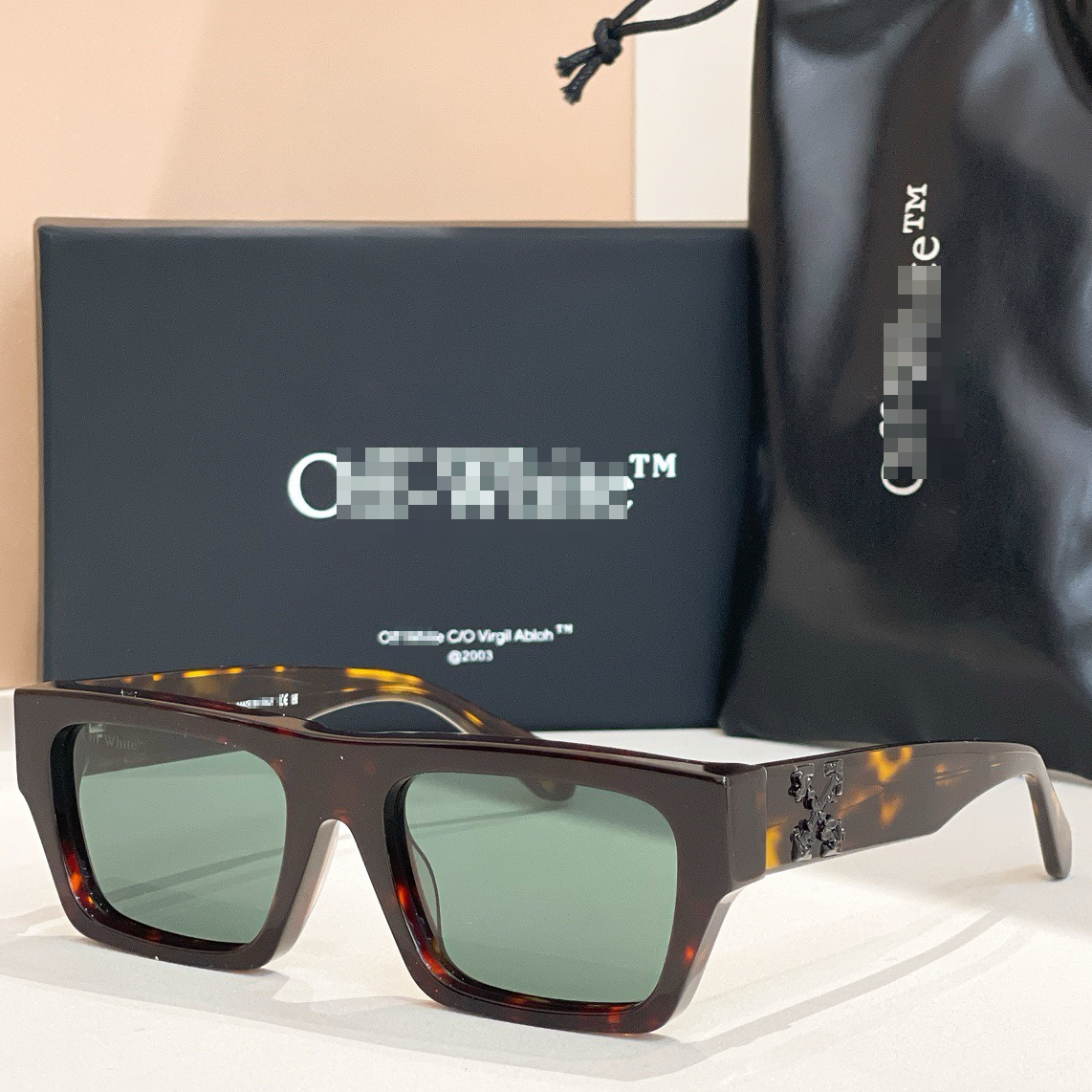 OFF-Whlte Arrow logo sunglasses#145 4-Bar