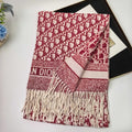 Dior Style Oblique Logo Fringe Scarf product detail 3