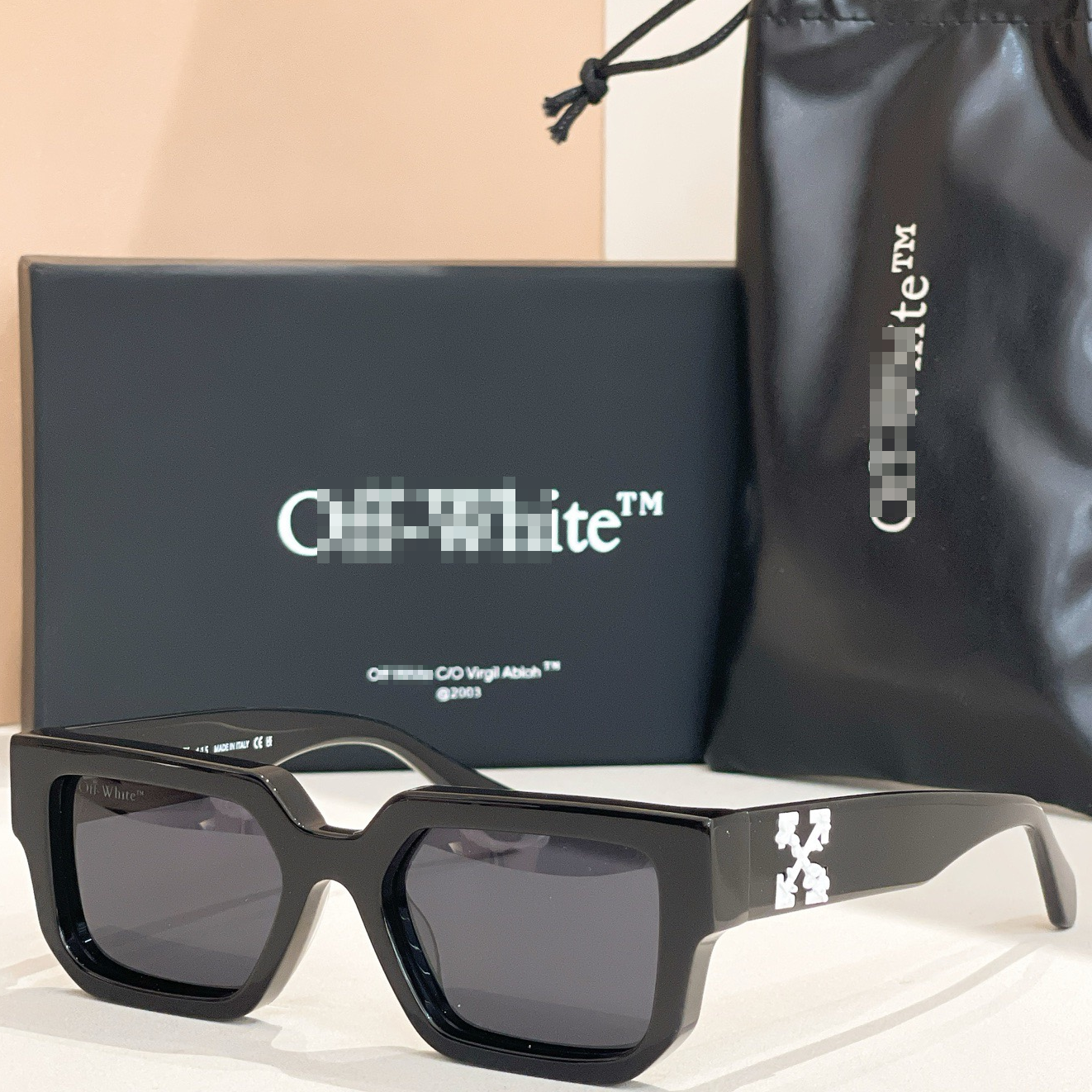 OFF-Whlte Arrow logo sunglasses#146 4-Bar