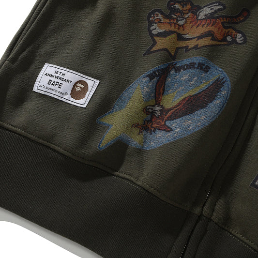 BAPE Tiger & Shark Full-Zip Hoodie product view 6