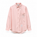 Pocket Crest Embroidered Oversized Poplin Shirt - Long Sleeve | Thom Browne
