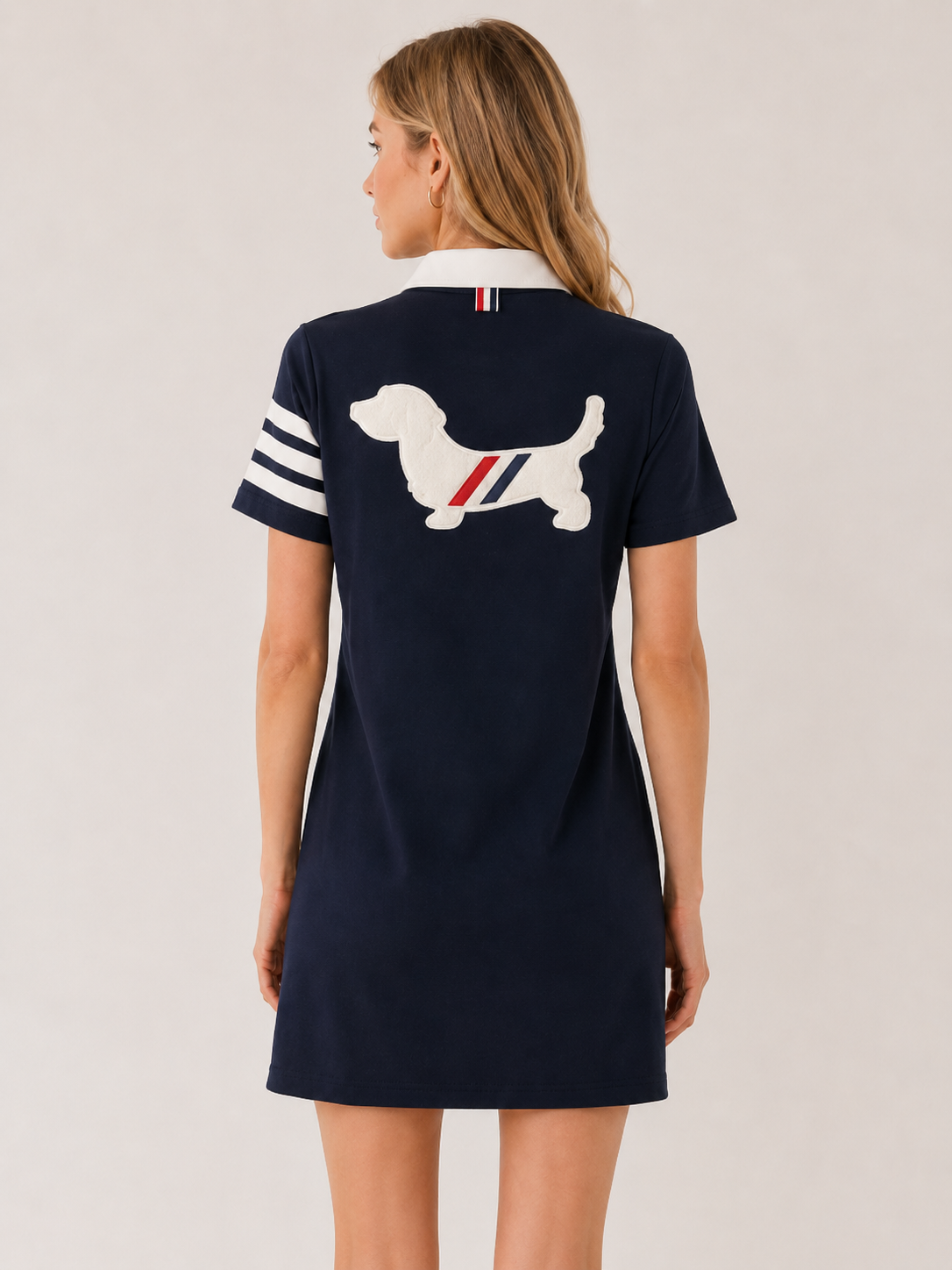 Striped V-Neck Sleeveless Knit Dress（副本） THOM TREND
