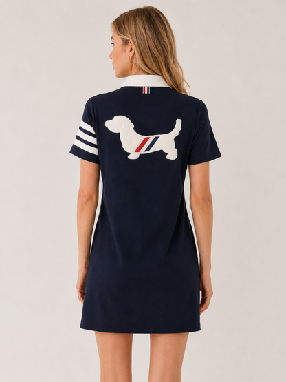 Striped V-Neck Sleeveless Knit Dress（副本） THOM TREND