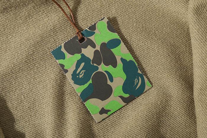 BAPE WGM Camo Shark Hoodie - Green & Grey product view 9