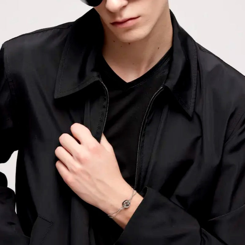 Gucci Black Princess-Cut Crystal Bracelet detail view 1