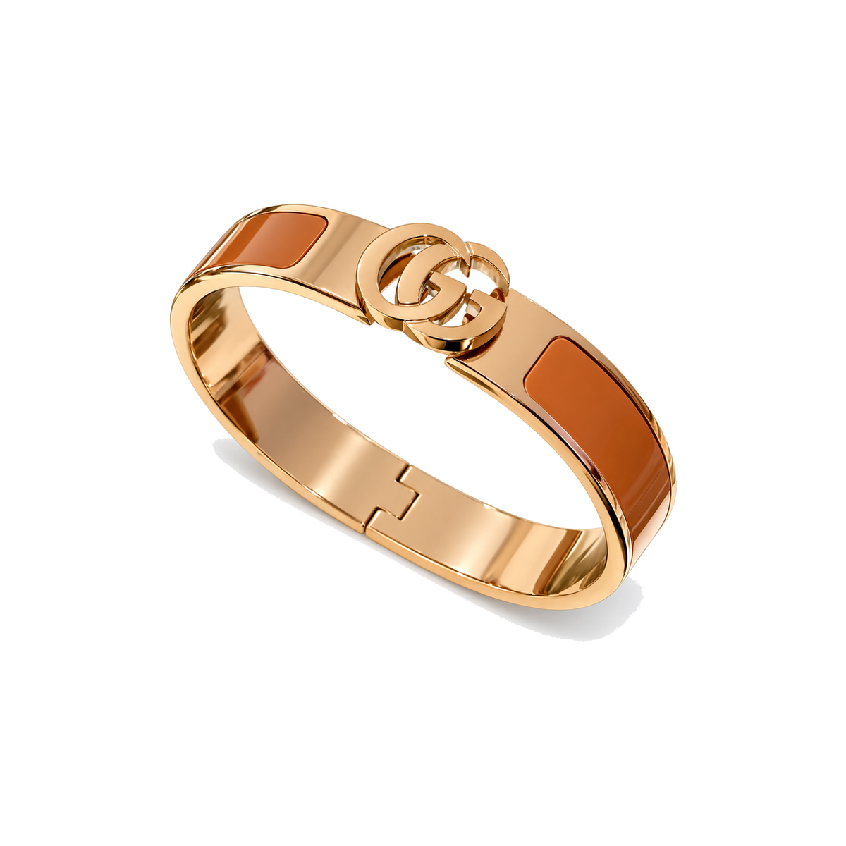 Gucci Double G Chain Bracelet on pure white background