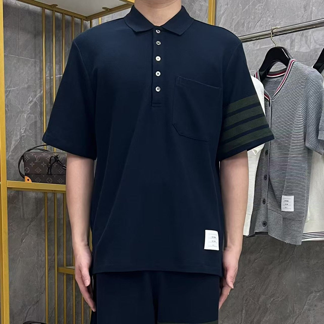 Classic Wool T-Shirt by Thom Browne, product detail view