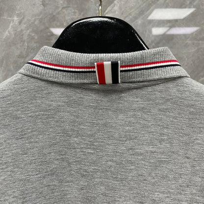 Men's lapel short sleeve THOM TREND