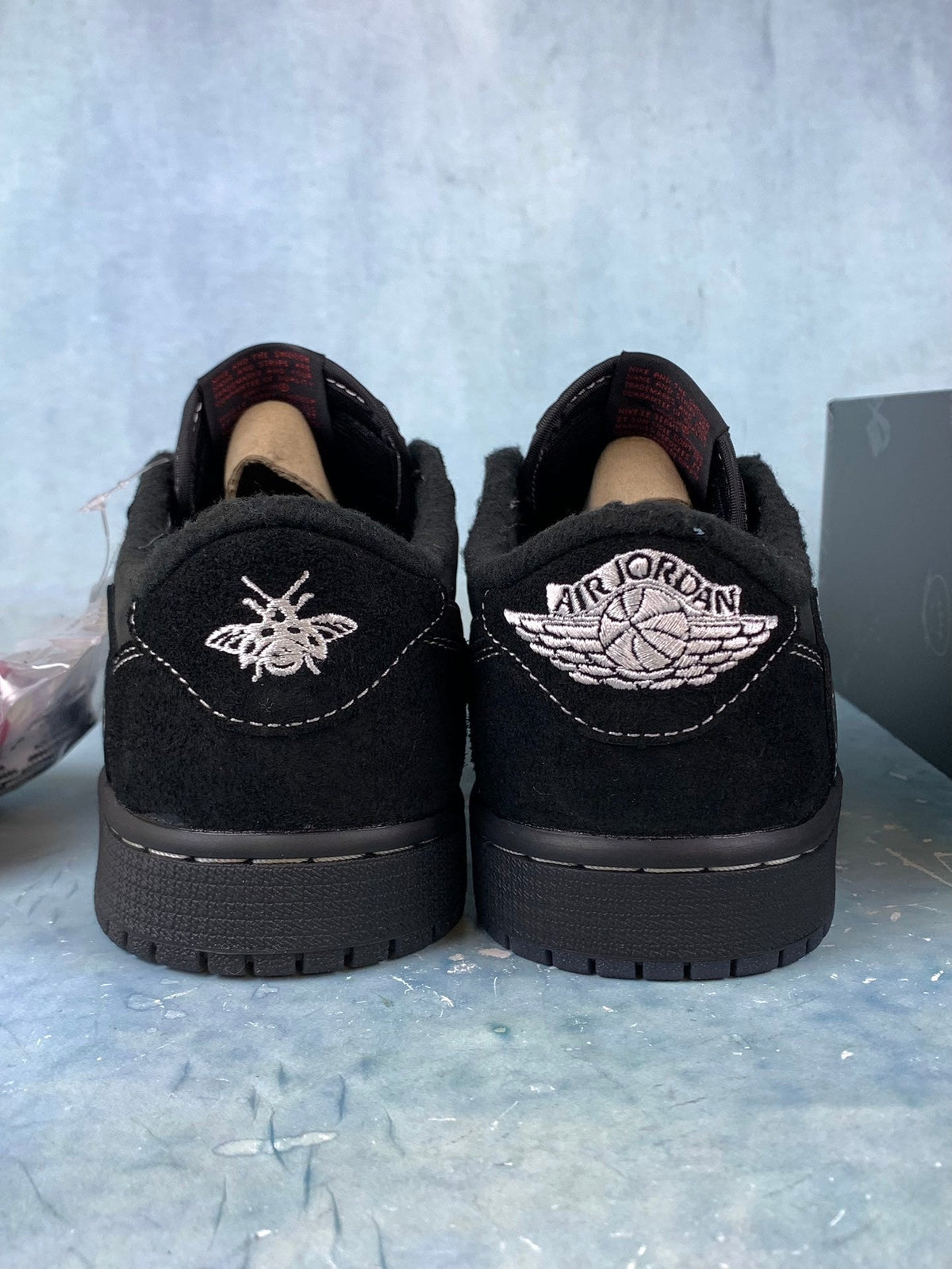 Air Jordan 1 Low Black Phantom TS Style 07 Unisex Sneakers detail view 5
