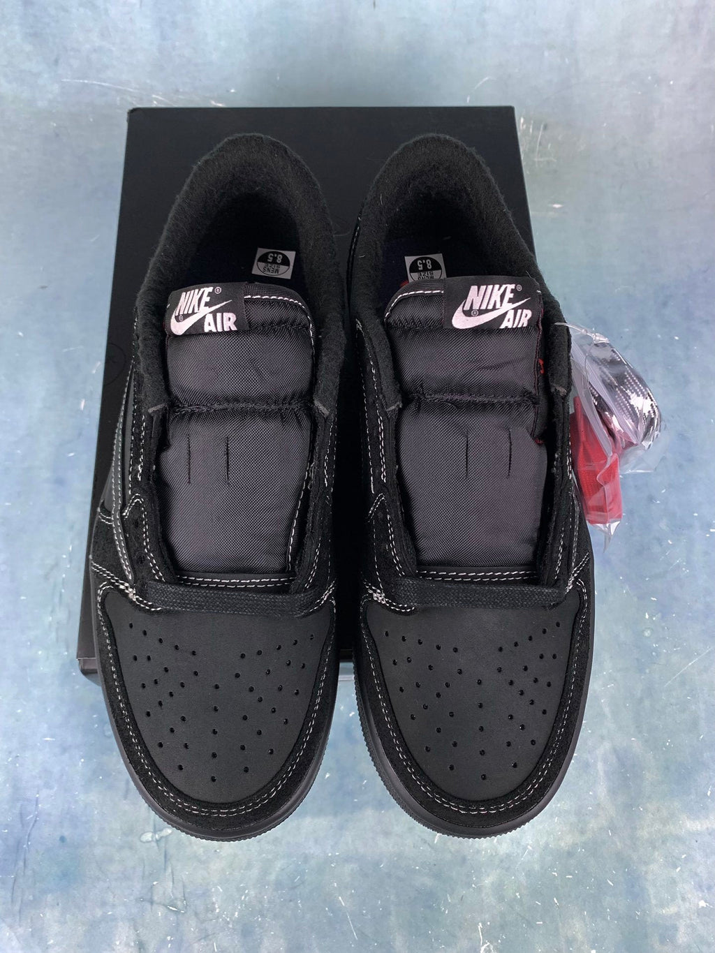 Air Jordan 1 Low Black Phantom TS Style 07 Unisex Sneakers detail view 3