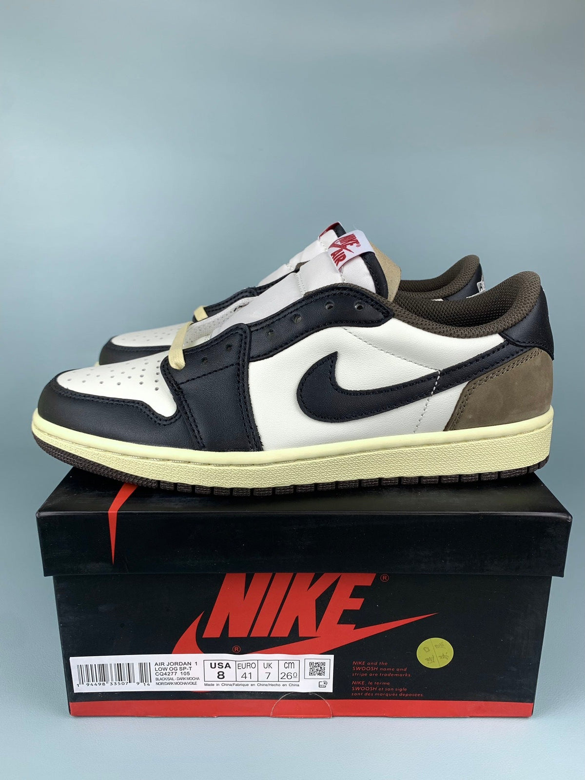 Air Jordan 1 Low Collaboration Little Mocha Unisex Sneakers CQ4277-105 detail view 2
