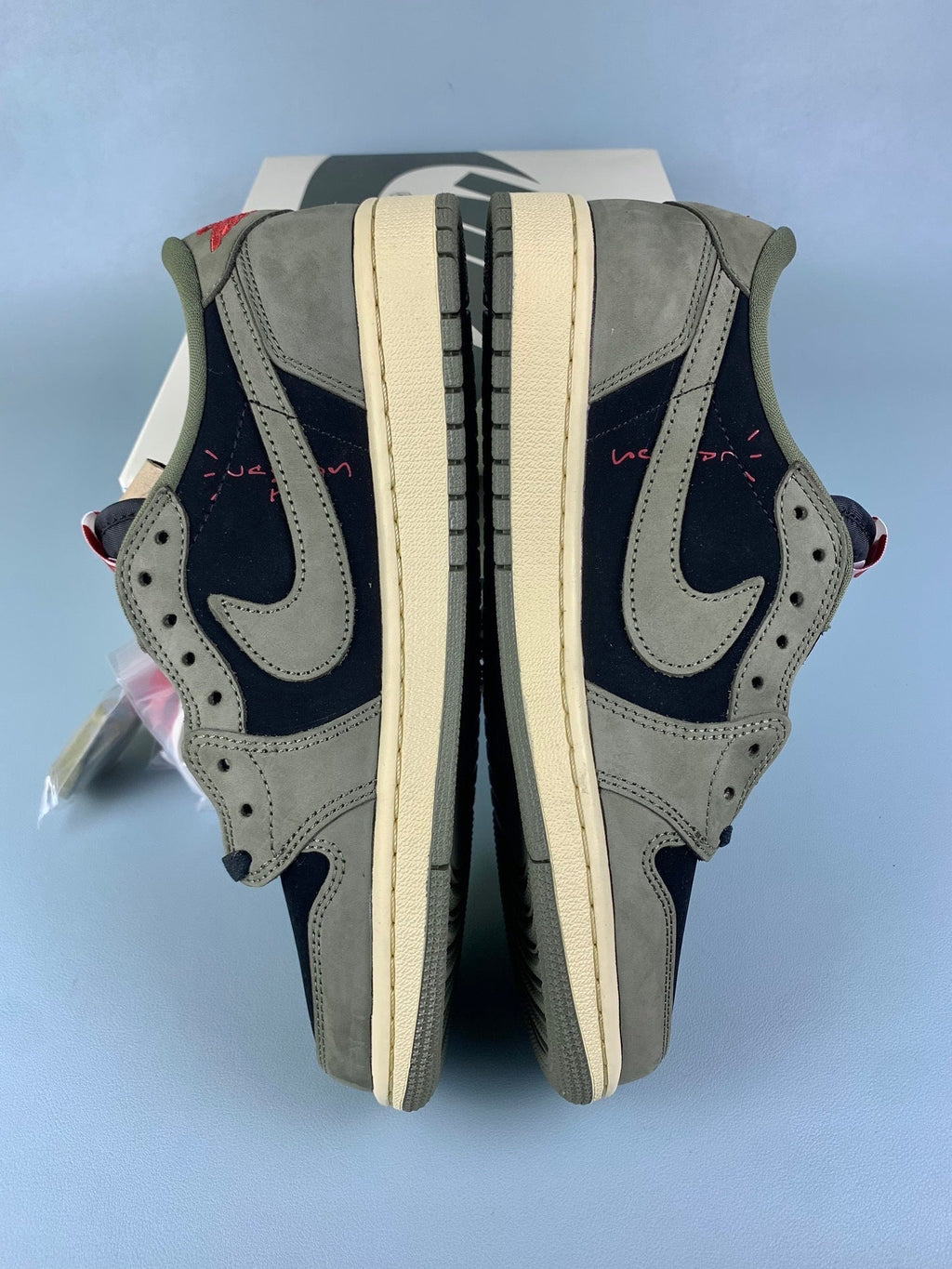 Air Jordan 1 Low TS Collaboration 7.0 Black/Green Unisex Sneakers DM7866-002 detail view 3