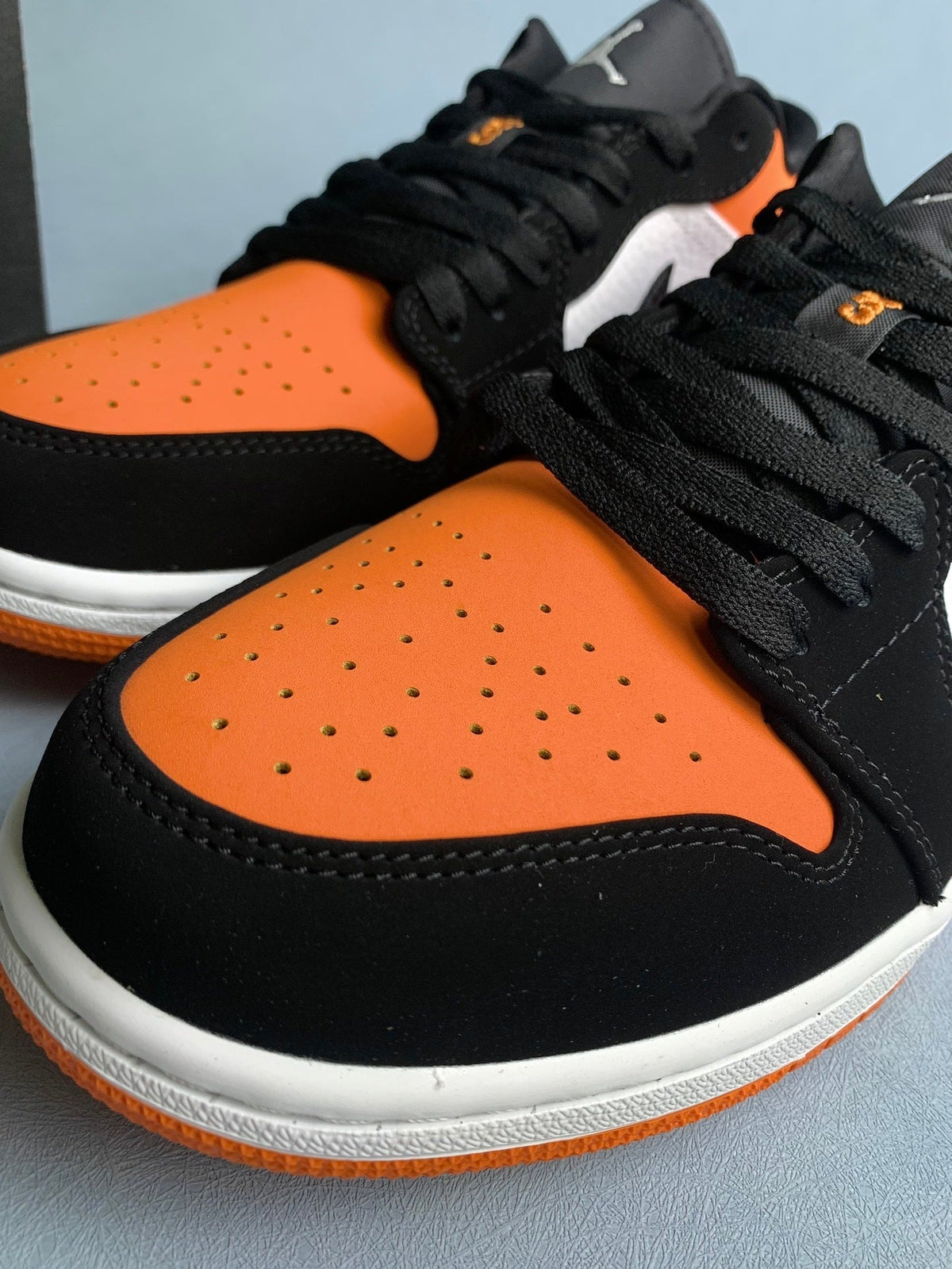 Air Jordan 1 Low Black Shattered Backboard 553558-128 Unisex Sneakers detail view 4