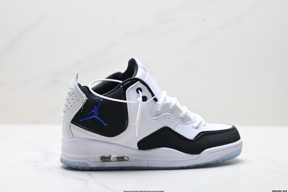 Jordan Legacy 312 High White Black Royal Blue sneakers detail view 1