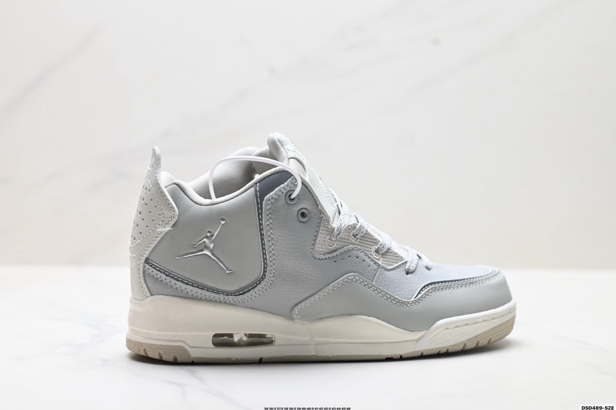 Jordan Legacy 312 High Light Grey White sneakers detail view 1