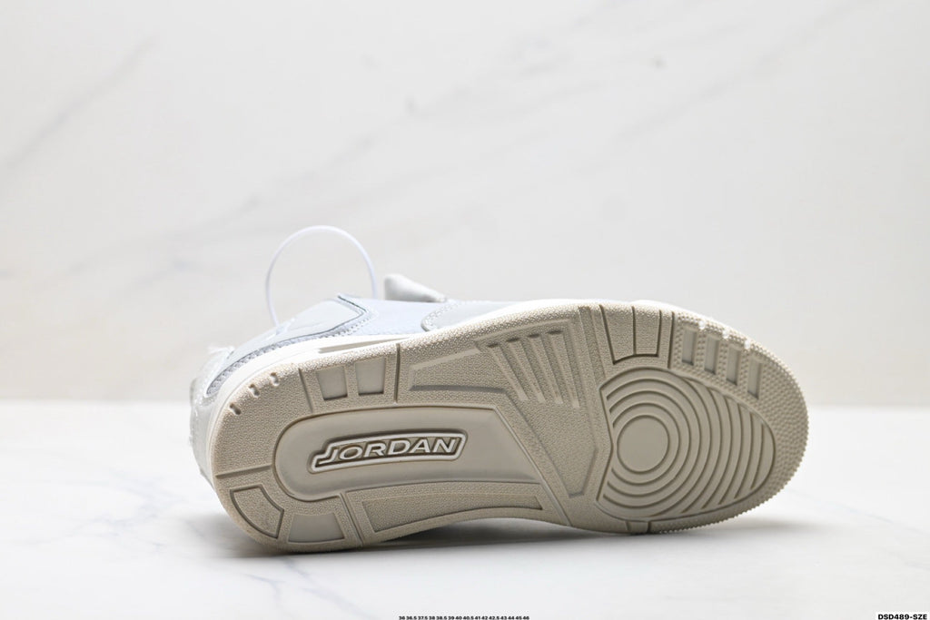 Jordan Legacy 312 High Light Grey White sneakers detail view 8