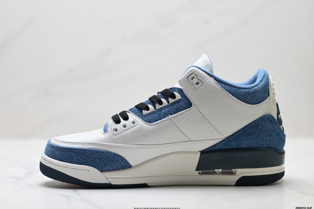 Jordan Legacy 312 Low White University Blue Navy sneakers detail view 3