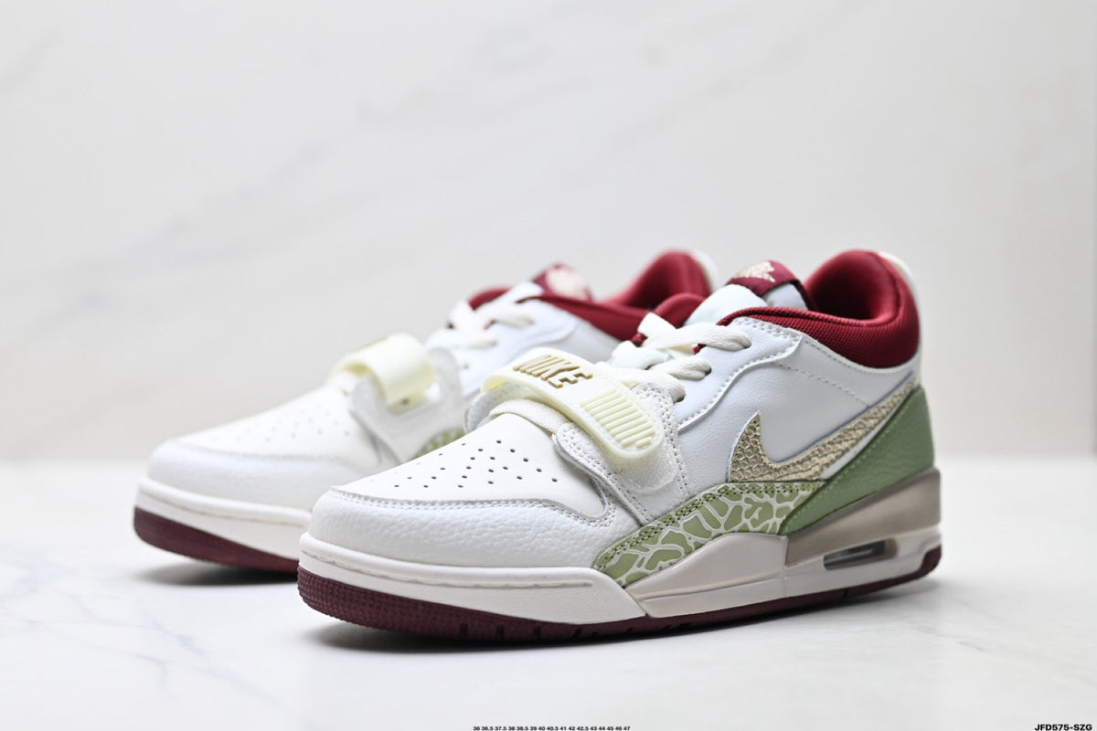 Jordan Legacy 312 Low White Olive Green sneakers detail view 4