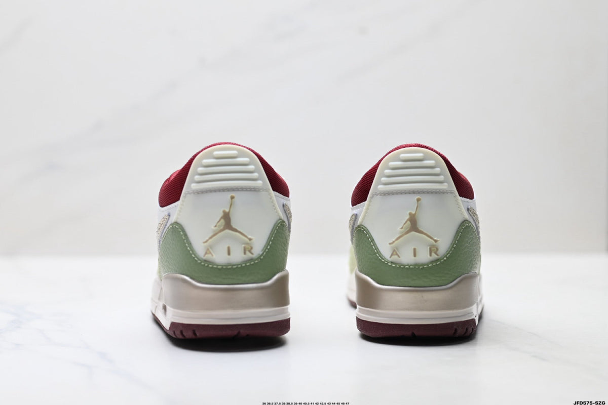Jordan Legacy 312 Low White Olive Green sneakers detail view 6