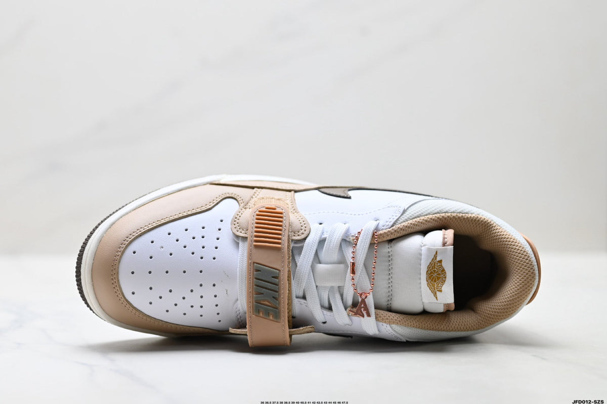 Jordan Legacy 312 Low White Tan Brown sneakers detail view 2