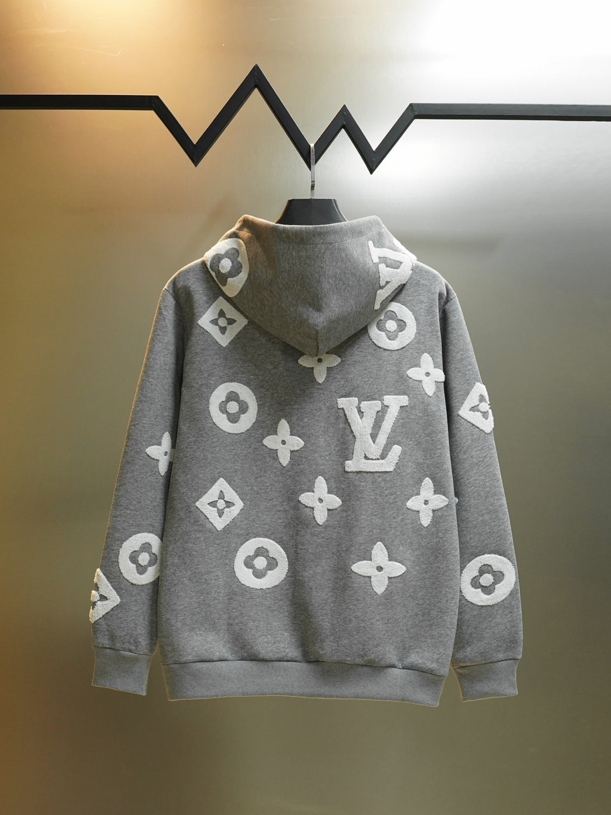 Cloud Towel-Embroidered Zip Hoodie product detail view 2