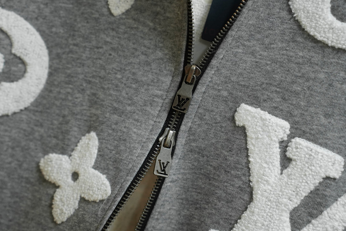 Cloud Towel-Embroidered Zip Hoodie product detail view 5