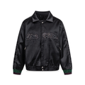 Deer Capsule Rhinestone Padded Jacket front product view on white background