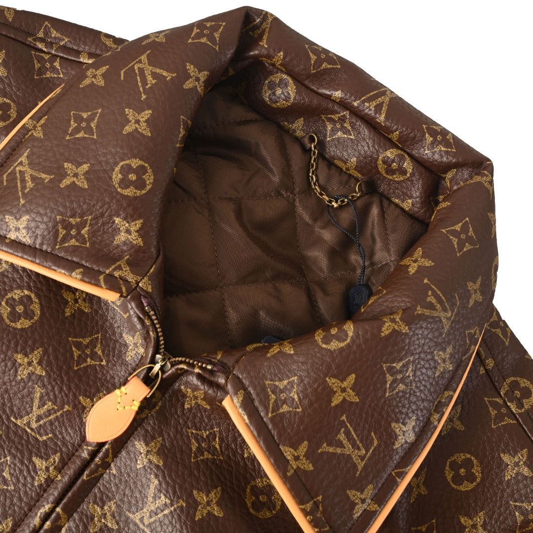 Monogram Leather Blouson product detail view 4