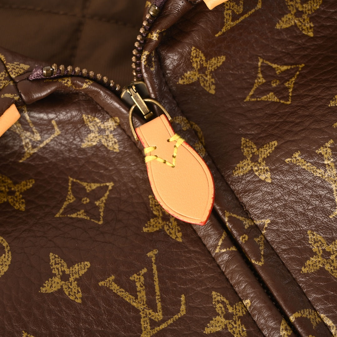 Monogram Leather Blouson product detail view 5