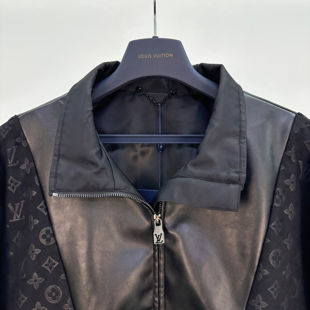 Velvet Monogram Panel Jacket product detail view 3