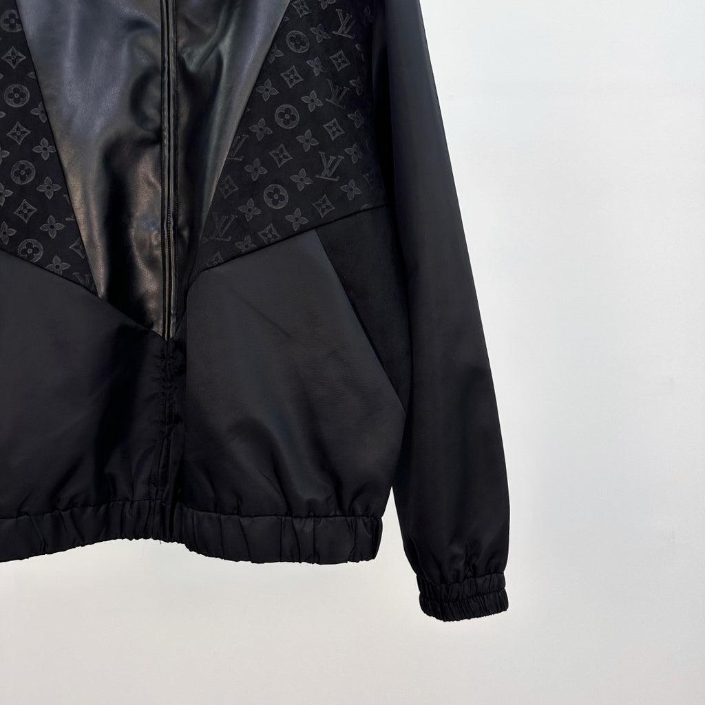Velvet Monogram Panel Jacket product detail view 5