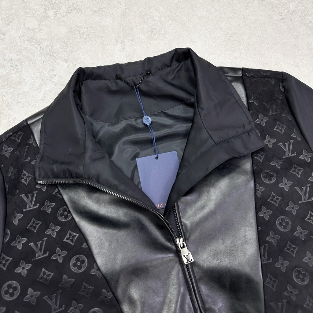 Velvet Monogram Panel Jacket product detail view 6