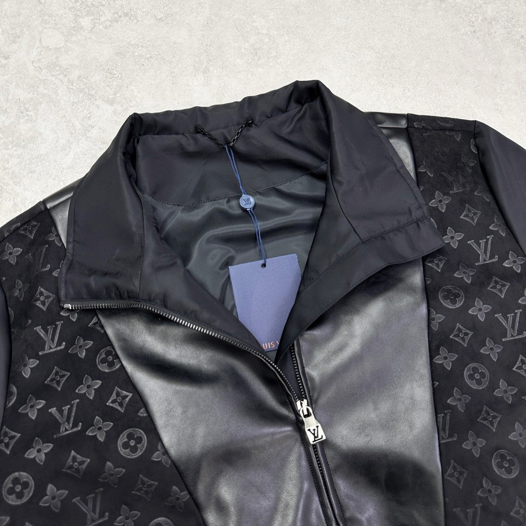 Velvet Monogram Panel Jacket product detail view 6