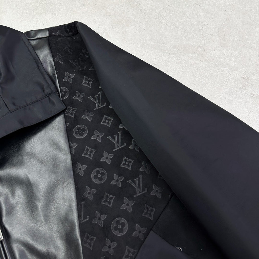 Velvet Monogram Panel Jacket product detail view 7