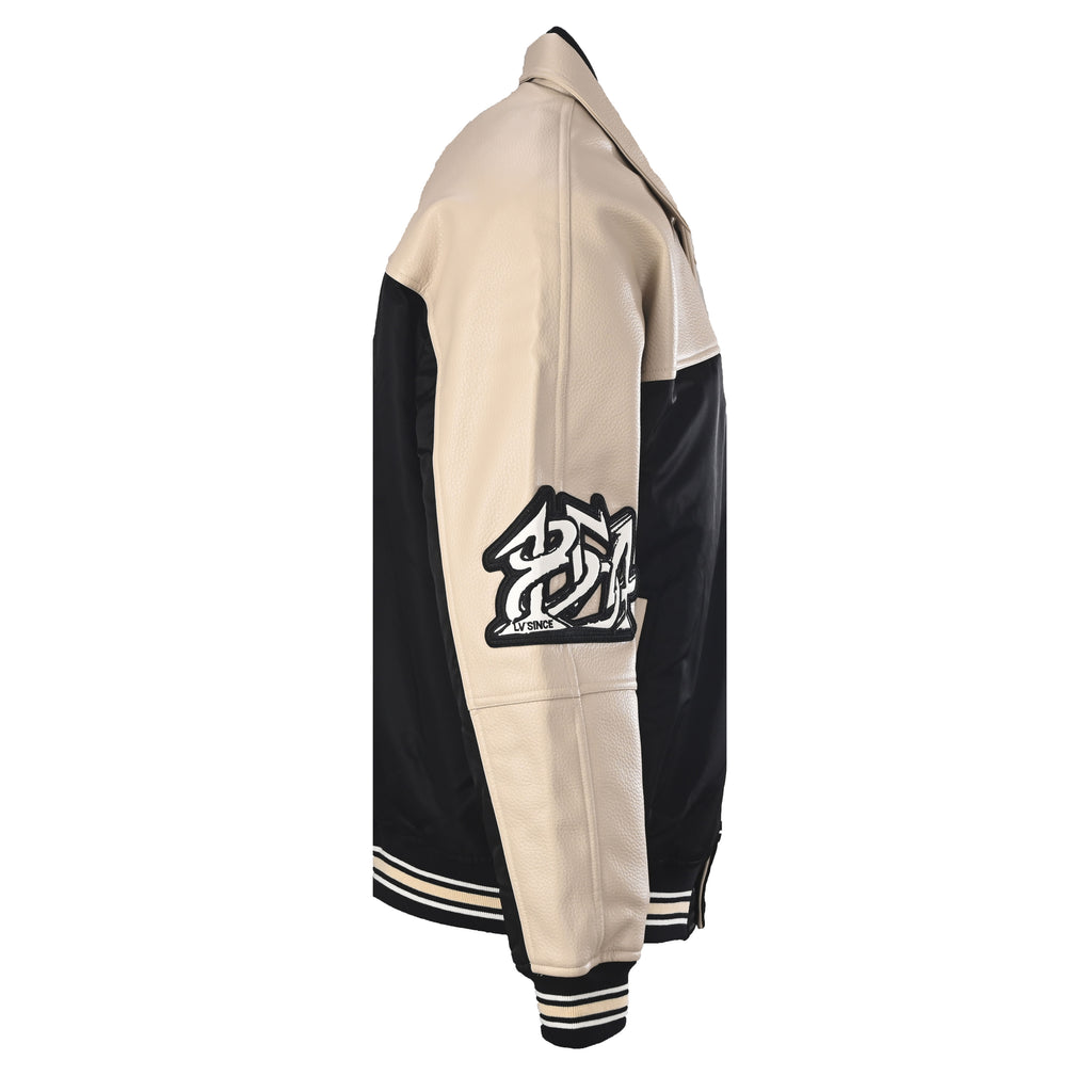 Contrast Panel Varsity Jacket product detail view 2