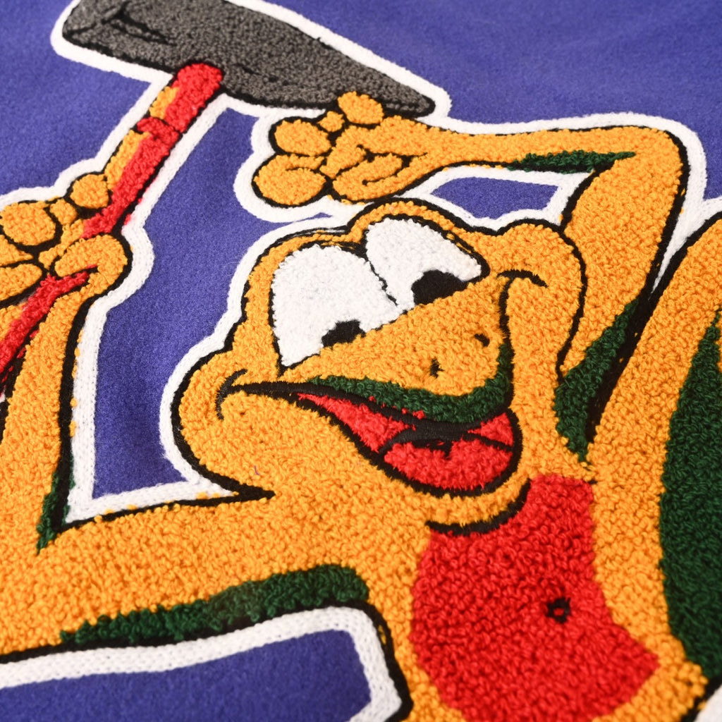 Towel-Embroidered Frog Varsity Jacket product detail view 9