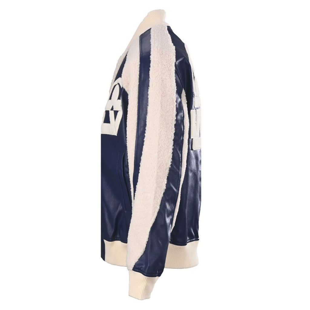 Sherpa-Panel Varsity Jacket product detail view 2