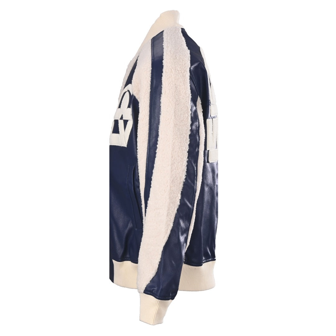 Sherpa-Panel Varsity Jacket product detail view 2