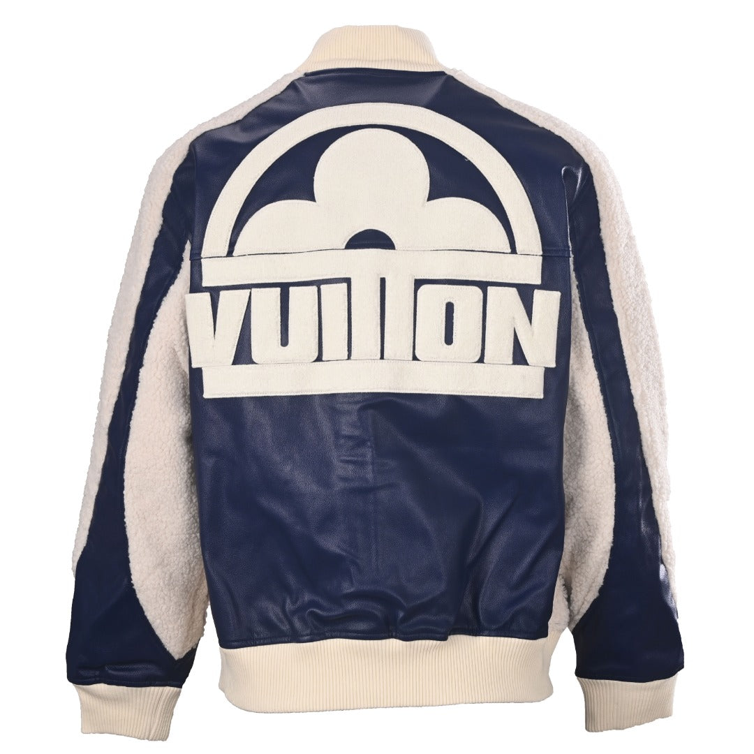 Sherpa-Panel Varsity Jacket product detail view 3